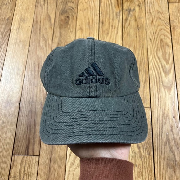 adidas Other - Adidas AEROREADY Adjustable Strapback Baseball Cap Dad Hat Olive Green